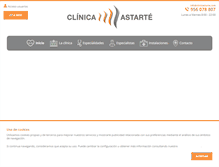 Tablet Screenshot of clinicastarte.com